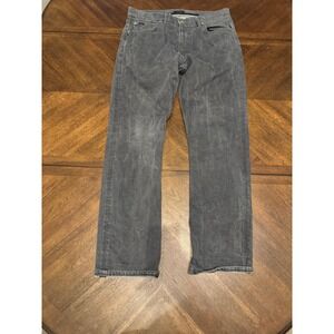 Polo Ralph Lauren Mens Gray Faded Denim Jeans 36x34 Straight Leg Charcoal |G1